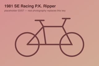1981 SE Racing P.K. Ripper — photo 3
